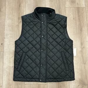 Cole Haan Diamond-Quilted Vest Jacket Size Medium M B14